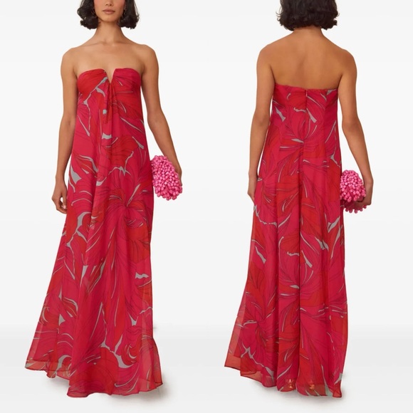 Cult Gaia Janelle Gown in Chantarelle Pink - Picture 1 of 6